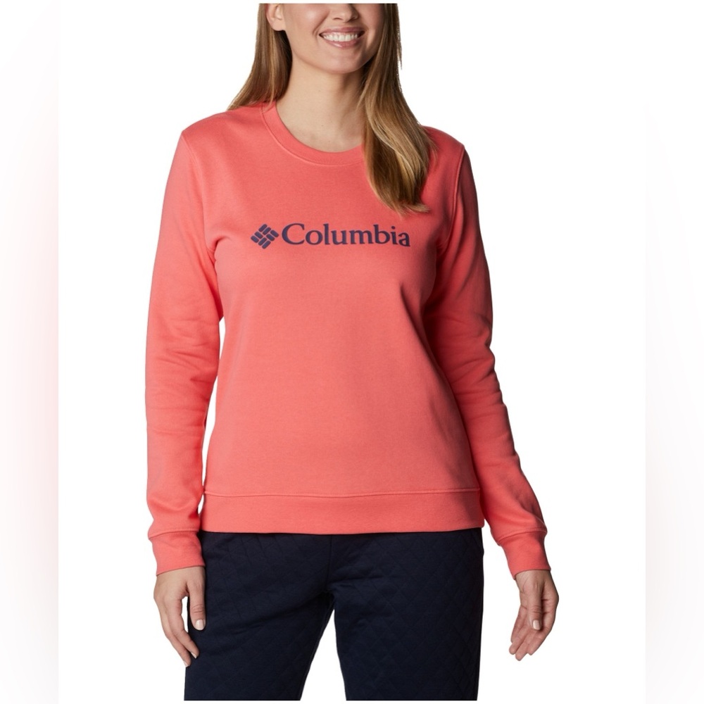 Columbia Women's Trek Graphic‎ Crew Sweatshirt – Dark Coral 🌺✨